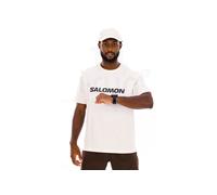 Salomon Logo T-Shirt kurzarm cremeweiß - L