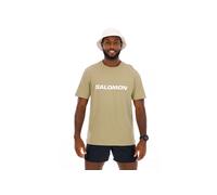Salomon Logo T-Shirt braun gold kurzarm - XL