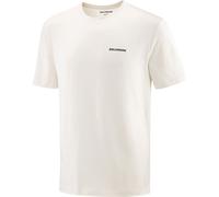 Salomon Chest Logo Regular T-Shirt cremeweiß - M