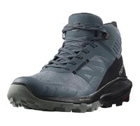 Salomon Damen Outpulse Mid Gore-tex Hiking Boots for Women Traillaufschuh, Stormy Weather Schmiedeeisen, Schwarz, 41 1/3 EU