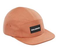 Salomon Five Panel Unisex Kappe Trail Running Wandern MTB Lauf, Lässiger Style, Vielseitiger Einsatz, Komfort den ganzen Tag lang, Orange, Einheitsgröße