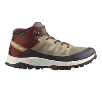 SALOMON Herren Multifunktionsstiefel SHOES OUTRISE MID GTX Safari/Burnt Henna (L47143700) 47 ⅓ Safari/Burnt Henna/Fiery Red