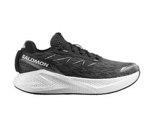 Salomon Herrenlaufschuhe Schuhe Aero Glide 4, Gravel-Laufschuhe für Straße und Gelände mit maximaler Dämpfung, black/white - schwarz / 42