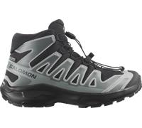 Outdoorschuh SALOMON "XA PRO MID WP J", Kinder, Gr. 31, schwarz-weiß (schwarz, sedona sage, wrought iron), Synthetik, Textil, Schuhe Outdoorschuh, wasserdicht (67678528-31) schwarz, sedona sage, wroug