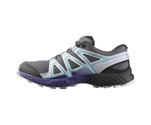 Salomon Junior Speed Cross Junior, Dunkelgrau/Ballade, Vielseitige Wanderschuhe für Komfort, Ideal für Wanderungen und Trailrunning bei Outdoor-Abenteuern. 32