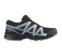 Salomon - Kid's Speedcross Waterproof - Trailrunningschuhe, Gr. 28, grau/schwarz (Black/VanillaIce/FrenchBlue)