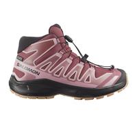 Outdoorschuh SALOMON "XA PRO MID WP J", Kinder, Gr. 32, pink (nocturne, dusky orchid, schwarz), Synthetik, Textil, Schuhe Outdoorschuh, wasserdicht (23686302-32) nocturne, dusky orchid, schwarz