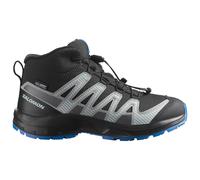 Salomon Unisex Junior’s XA Pro V8 Mid Waterproof Trail Running Shoes for Kids, Black/Monument/French Blue, 5 Big Kid