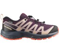 Salomon Kids' XA Pro V8 Waterproof Plum Kitten / Turbulence / Fusion Coral 37