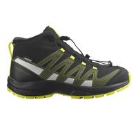 Salomon - Kid's XA Pro V8 Mid CSWP - Wanderschuhe, Gr. 32, schwarz (Black/DeepLichenGreen/SafetyYellow)