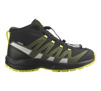 Salomon - Kid's XA Pro V8 Mid CSWP - Wanderschuhe, Gr. 33, schwarz (Black/DeepLichenGreen/SafetyYellow)