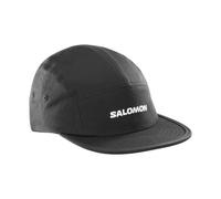 salomon logo 5 panel cap schwarz