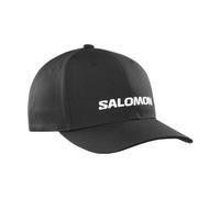 salomon logo cap schwarz unisex