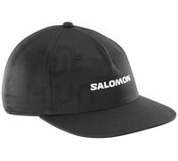 Salomon Logo Flat Cap Deep Black S/M