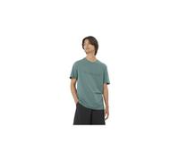 salomon logo kurzarm t shirt grun herren S