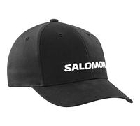 Salomon Logo Mütze Unisex, Lässiger Stil, Komfort und Leichtigkeit, anpassbarer Sitz, Deep Black, Einheitsgröße