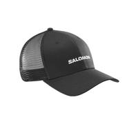 Salomon Kappe Logo Trucker Cap Graphics – weiches Baumwoll‑Mesh, atmungsaktiv, schwarz S/M