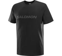SALOMON Big Logo Tee - Herren - Schwarz - Größe S- Modell 2025