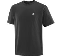 Salomon - Round Logo Graph - T-Shirt, Gr. XL, schwarz (DeepBlack)
