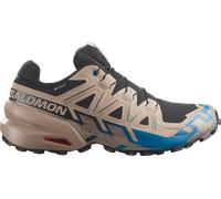 Salomon Men's Speedcross 6 GORE-TEX Black / Desert Tan / Mykonos Blue 46