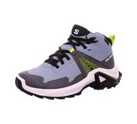 Salomon X Raise Mid Kinderschuh faded denim/indigo bunting/acid lime