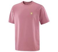 Salomon - Round Logo Graph - T-Shirt, Gr. XL, rosa (DuskyOrchid)