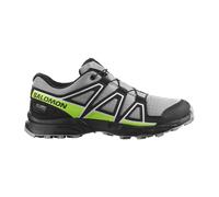 Speedcross Waterproof Multisportschuhe Kinder-Alloy / Black / Green Gecko-EU 28