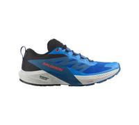 Salomon Herren Trailrunningschuhe Sense Ride 5 – Schwarz/Blau – Größe 47 1/3 – Modell 2025