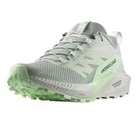 Salomon Sense Ride Damen Trail-Laufschuhe, Outdoor-bereit, Vielseitiger Grip, Leichtgewichtiger Schaft, Lily Pad, 39 1/3