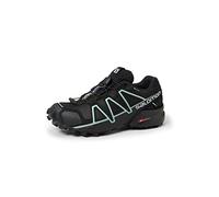Salomon Speedcross 4 Gore-Tex Damen Trailrunning-Schuhe, Wasserdicht, Präziser Fußhalt, Wetterfester, Black, 37 1/3