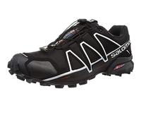 Salomon Speedcross 4 Gore-Tex (wasserdicht) Herren Trailrunning-Schuhe, Schwarz (Black/Black/Silver Metallic X), 46 EU