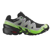 Speedcross 6 GTX Trailrunningschuhe Herren-Black / Alloy / Green Gecko-EU 43⅓ - UK 9