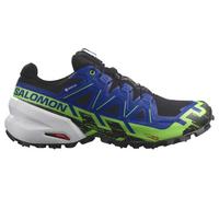 salomon spikecross 6 gore tex unisex trailrunningschuhe schwarz blau grun