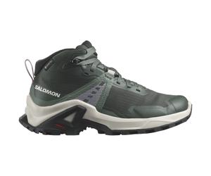 Salomon - SPORTSCHUHE X RAISE MID GTX J Dunkelgrün - Gr. - 34