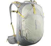 Salomon TRAILBLAZER 30 - Vielseitiger Wanderrucksack, hochwertige Stoffe, 30 l Fassungsvermögen, bequemer Gurt, Kompressionsriemen für Abenteuer in der Stadt und im Freien, Beige/Gelb