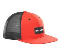 Salomon Trucker Unisex Flache Kappe Trail Running Wandern MTB Lauf, Auffällig und vielseitig, Mit Recyclingmaterial, Atmungsaktiver Komfort, Orange, L/XL