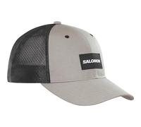 Salomon Trucker Unisex Gebogene Kappe Trail Running Wandern MTB Lauf, Auffälliger Style, Vielseitiger Einsatz, Atmungsaktiver Komfort, Grau, M/L