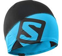 Salomon, Unisex Beanie RS PRO BEANIE, Für sportliche Aktivitäten, Schwarz/Blau (Transcend Blue), Gr. S/M, LC1136700