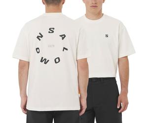 Salomon - Urbanes T-Shirt aus Stretch-Bio-Baumwolle - Herren - Round Logo Graphic Whisper White - Round Logo Graphic Whisper White für Weiß S