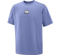 Salomon - Urbanes T-Shirt aus Stretch-Bio-Baumwolle mit langen ärmeln - Herren - Wild Rays/Label SS Tee M Marlin - Wild Rays/Label SS Tee Violett L