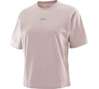 Salomon - Vielseitiges Wander-T-Shirt - Trackline SS Tee W Etherea für Damen - Größe L - Beige Beige L