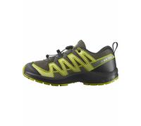 Salomon - Wanderschuhe - XA Pro V8 J Urban Chic / Black / Dark Citron - Kindergröße 34 - Khaki Khaki 34