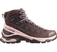 Wanderschuh SALOMON "QUEST ECHO GORE TEX", Damen, Gr. 40, schwarz coffee, shadow gray, schwarz, Leder, Textil, Schuhe Wanderschuh, wasserdicht (39607106-40) schwarz coffee, shadow gray, schwarz