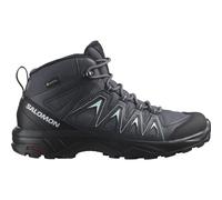 Salomon X Braze Mid Gore-Tex Damen Wander Wasserdichte Schuhe, Hiking-Basics, Sportliches Design, Vielseitiger Einsatz, Ebony, 38