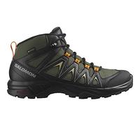 Salomon X Braze Mid Gore-Tex Herren Wander Wasserdichte Schuhe, Hiking-Basics, Sportliches Design, Vielseitiger Einsatz, Olive Night, 40