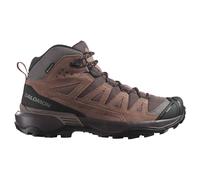 Salomon X Ultra 360 Leather Mid GTX W - Peppercorn/Cognac/Hot Coral - 42 2/3 (UK 8.5)