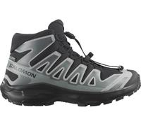 Outdoorschuh SALOMON "XA PRO MID WP J", Kinder, Gr. 35, schwarz-weiß (schwarz, sedona sage, wrought iron), Synthetik, Textil, Schuhe Outdoorschuh, wasserdicht (67678528-35) schwarz, sedona sage, wroug