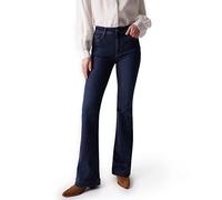 Salsa Destiny Push UP-Jeans, Flare-Passform, MIT DUNKLER Waschung