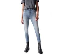 Salsa Jeans Faith, Push IN, Cropped Hose, IN GEWASCHENEM Denim