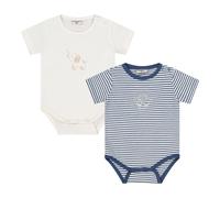 Salt and Pepper 2er-Pack Bodys kurzarm Safari 62 blau/natur